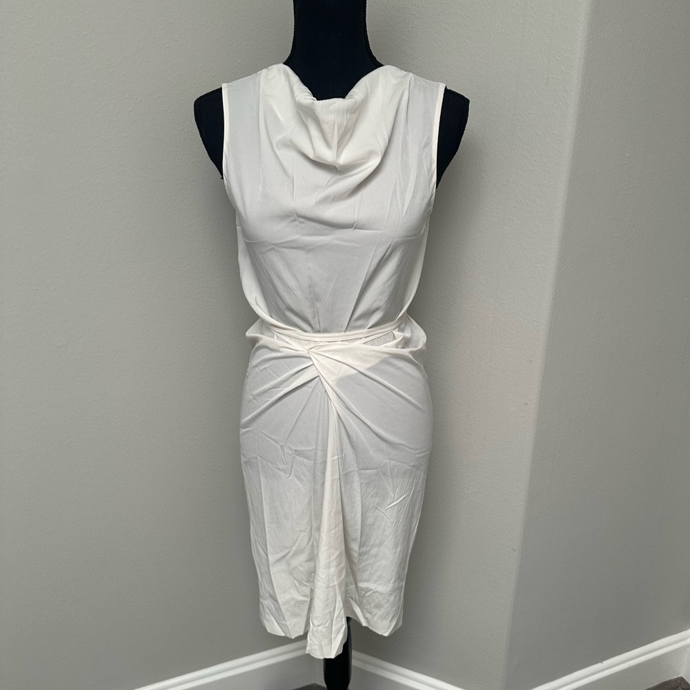 Diane Von Furstenberg White Sheath Dress